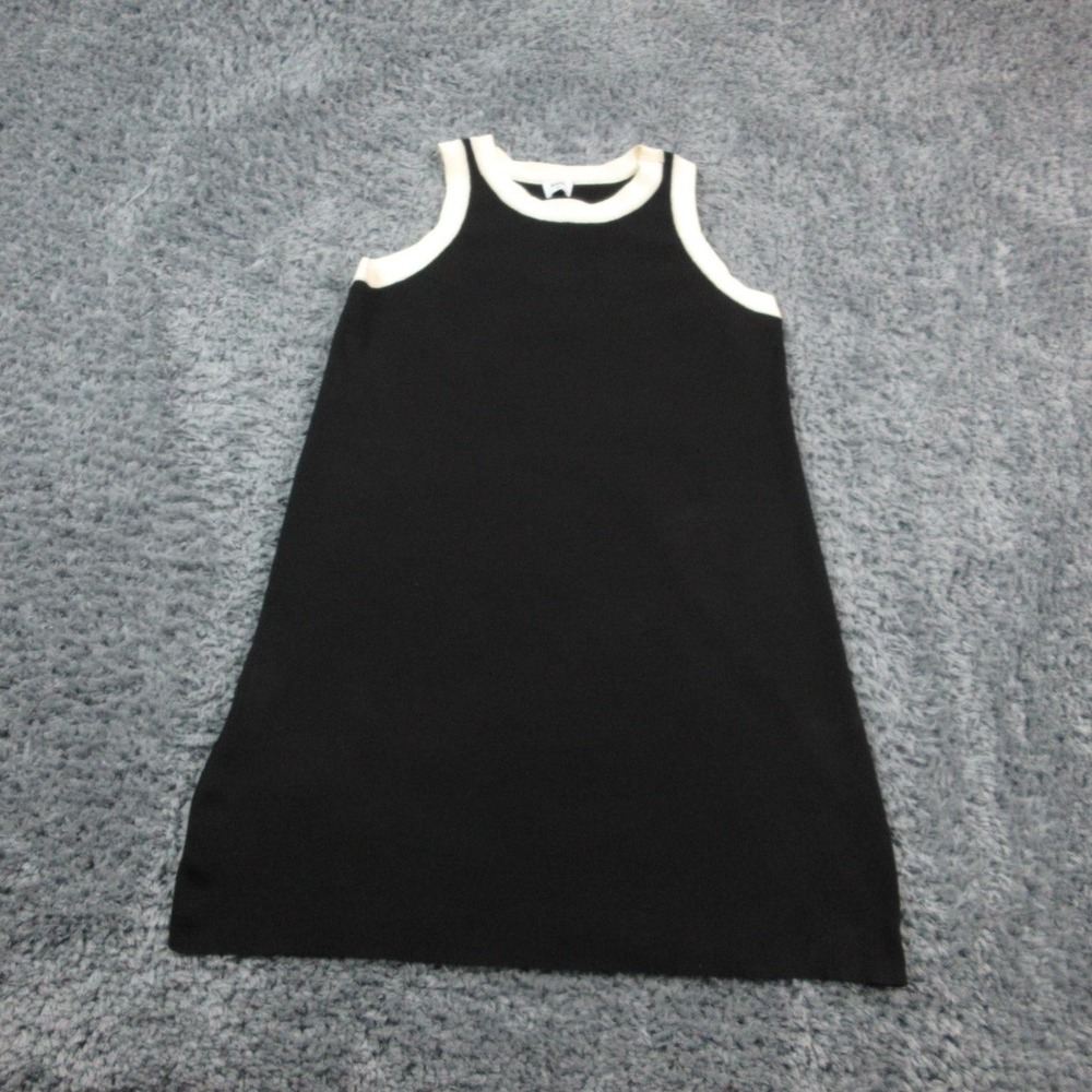 Kaia Dress Womens XLP Petite Black Contrast Trim Sleeveless Shift A-Line NWT